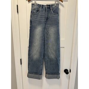 Miou Muse Straight Leg Jean, Extra long Inseam Size‎ Small